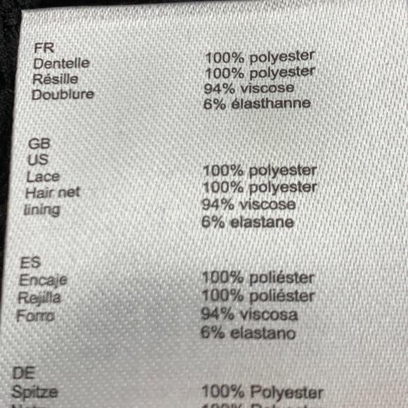 Maje Rodeo Lace Mini Dress High Neck Pleated Gothic Black Blue - Picture 12 of 15